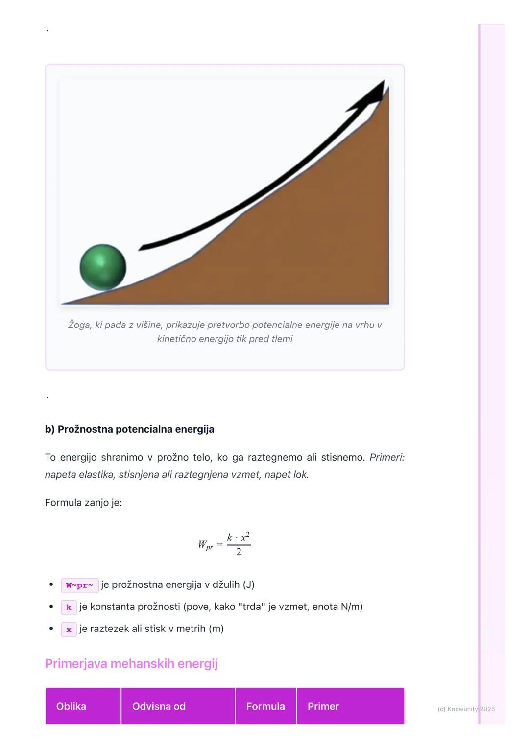 # Energija in njene oblike

Uvod v energijo

Energija je ena od osnovnih fizikalnih količin. V bistvu je to sposobnost telesa,
da opravlja d