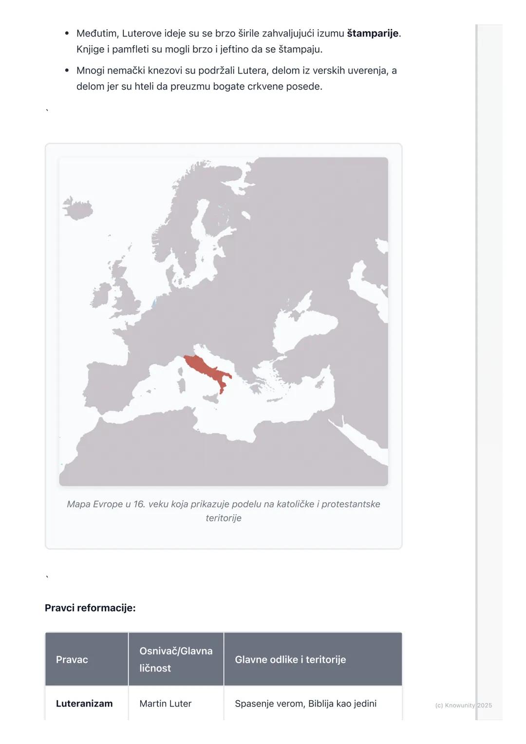 # Reformacija i verski ratovi -
podela Crkve

Uvod: Šta je réformacija?

Reformacija je veliki pokret u 16. veku koji je doveo do podele Zap
