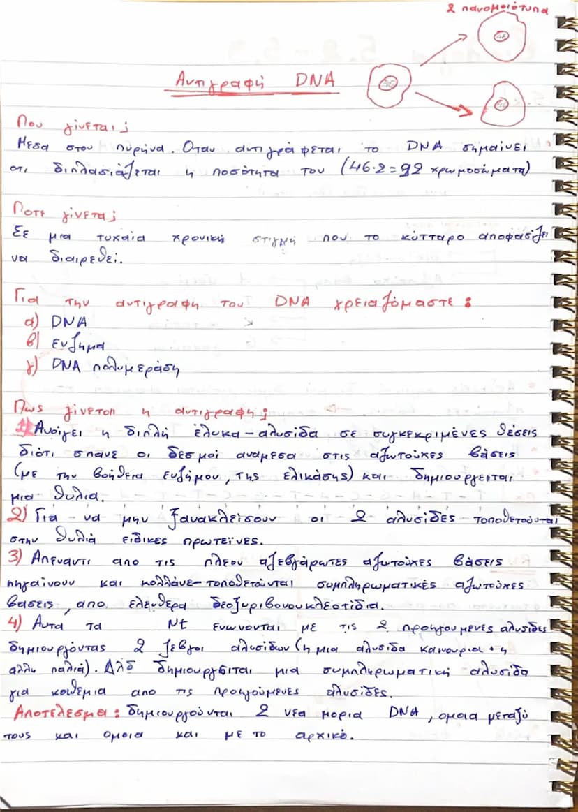 βιολογία κεφ. 5.1
• DNA μοριο χημικής ένωσης
αποτελείται από Η, Ο, C, N, P
➝ είναι οργανική ένωση (γιατί περιέχει C)
έχει σχήμα μιας περιστρ