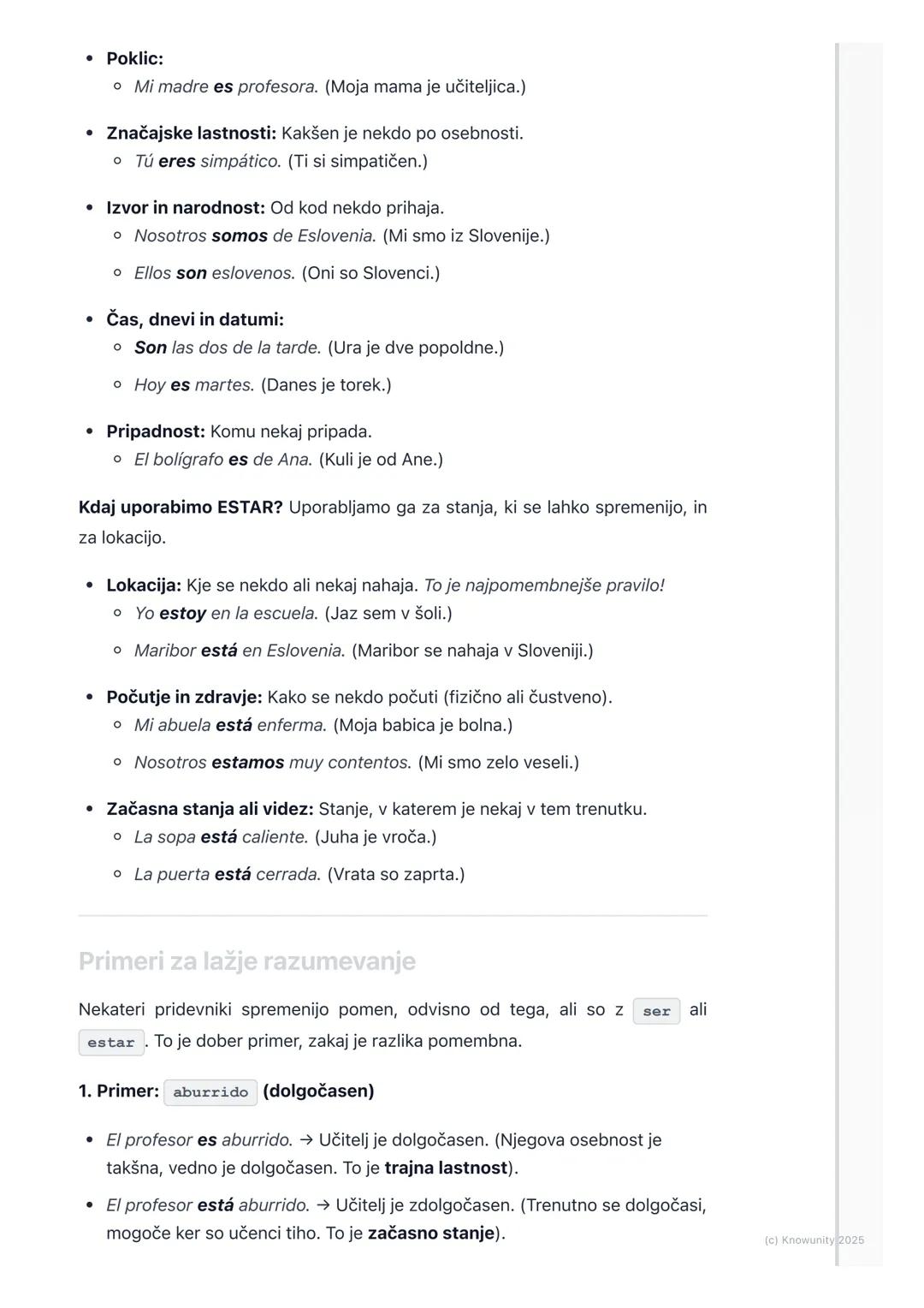 # Glagol SER (biti) in ESTAR
(biti/nahajati se)

Glagola *ser in estar* - uvod

Oba glagola, *ser in estar*, v slovenščini pomenita "biti". 