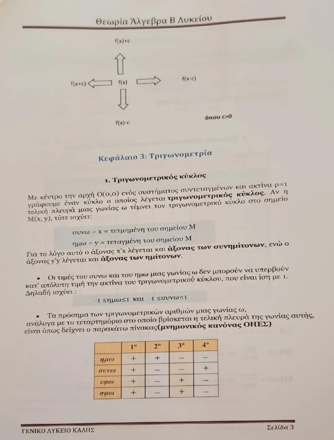 Θεωρία Άλγεβρα Β Λυκείου
Κεφάλαιο 1: Συστήματα
1. Κάθε εξίσωση της μορφής αx + βy = γ ονομάζεται γραμμική εξίσωση και
παριστάνει γεωμετρικά(