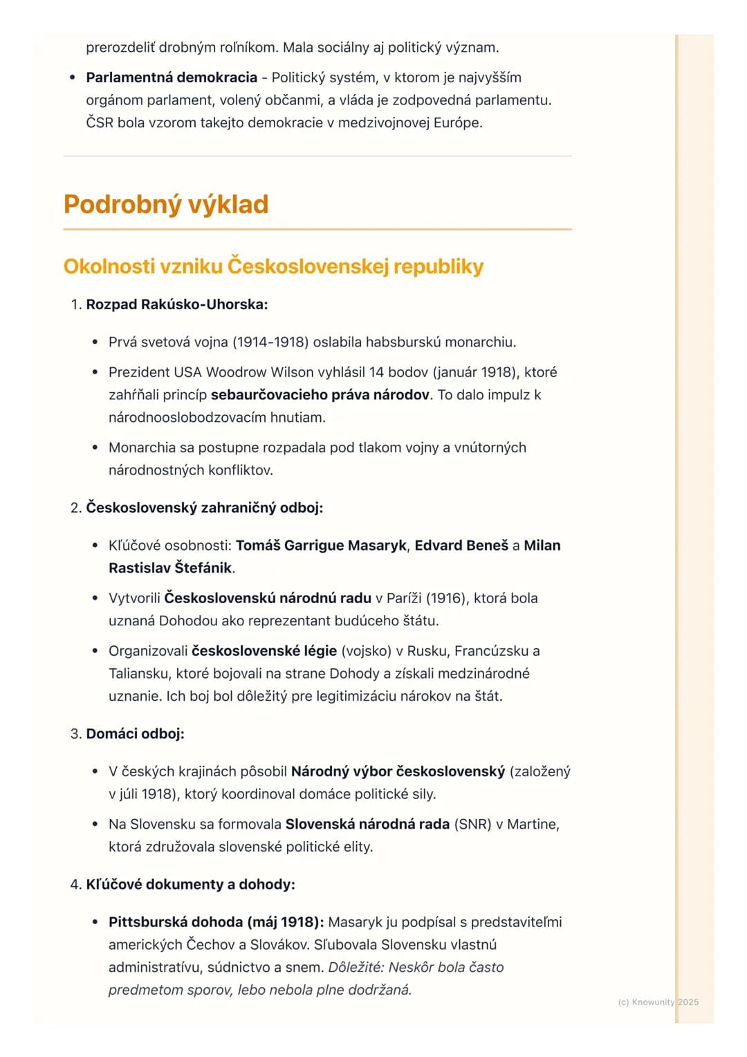 # Vznik Československa a prvá
republika

Prehľad a úvod

Táto téma je kľúčová pre pochopenie moderných dejín Slovenska a celej
strednej Euró