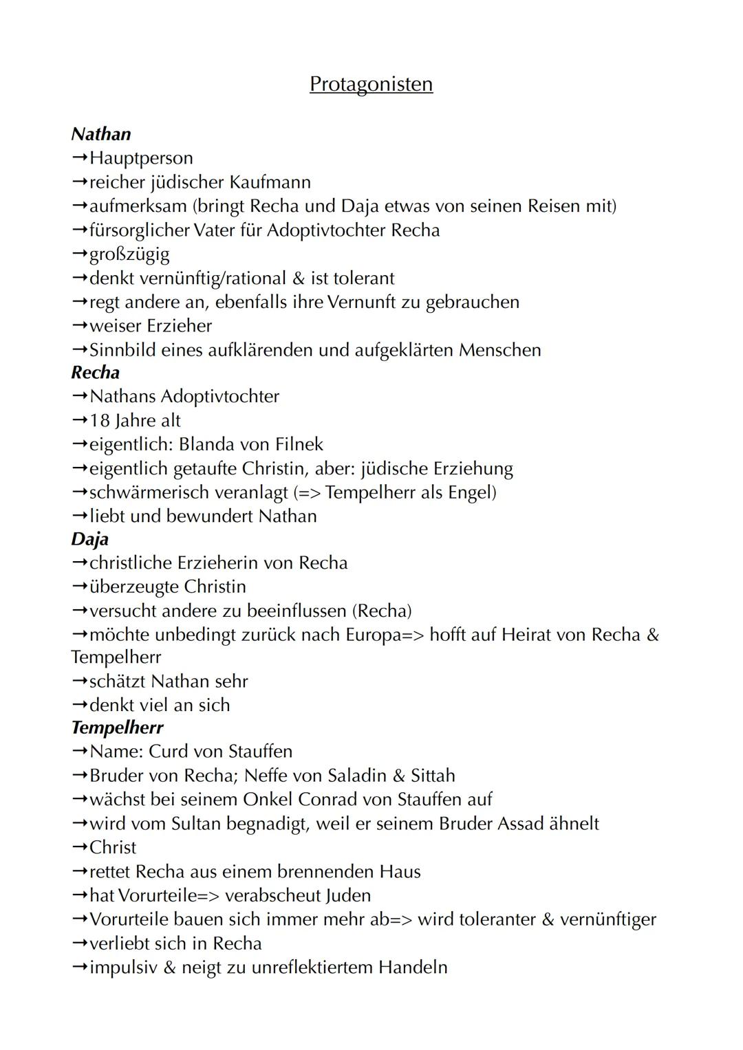 # Nathan der Weise

Autor: Gotthold Ephraim Lessing
Jahr: 1779
Textsorte: Dramatisches Gedicht
Aufbau: 5 Aufzüge/Akte mit jeweiligen Auftrit