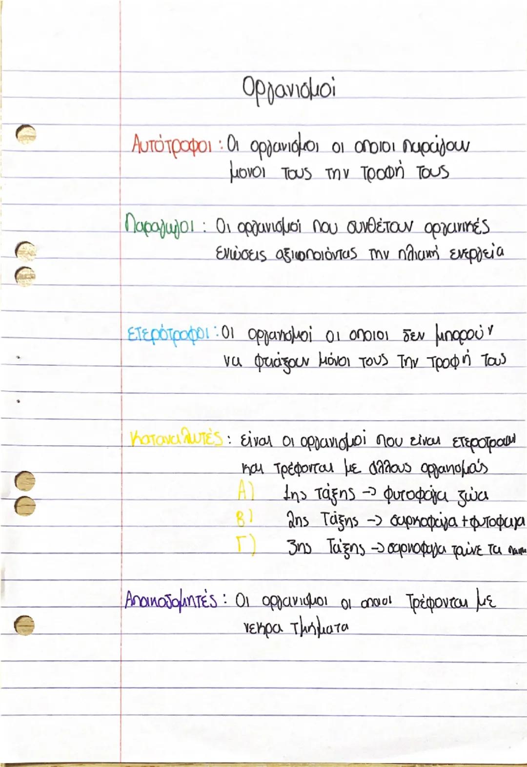 Βιολογια γ γυμνασιου