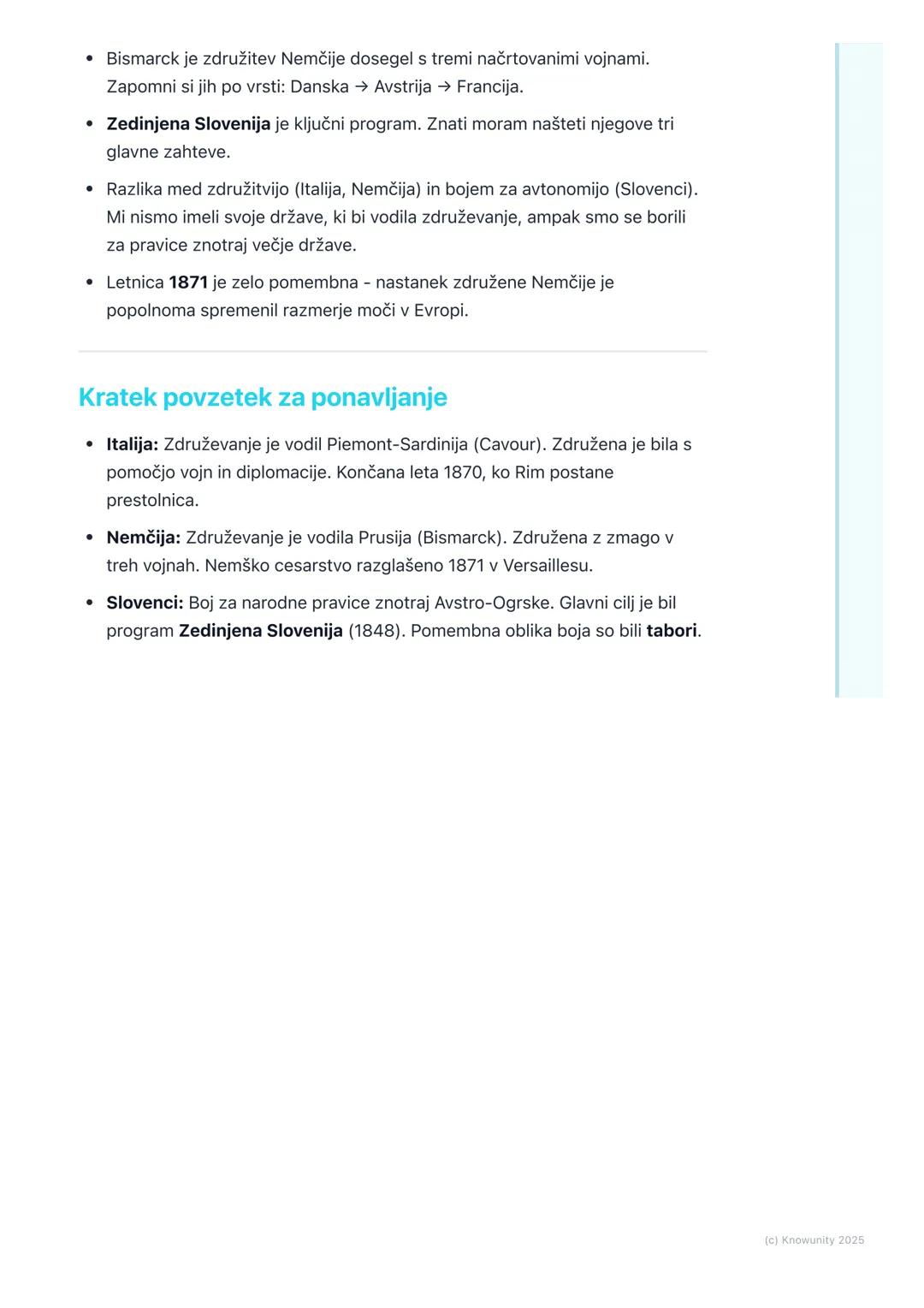 # Nacionalna gibanja in
nastanek novih držav (Italija,
Nemčija, Slovenci)

Uvod: Nacionalna gibanja v 19. stoletju

V 19. stoletju se je po 