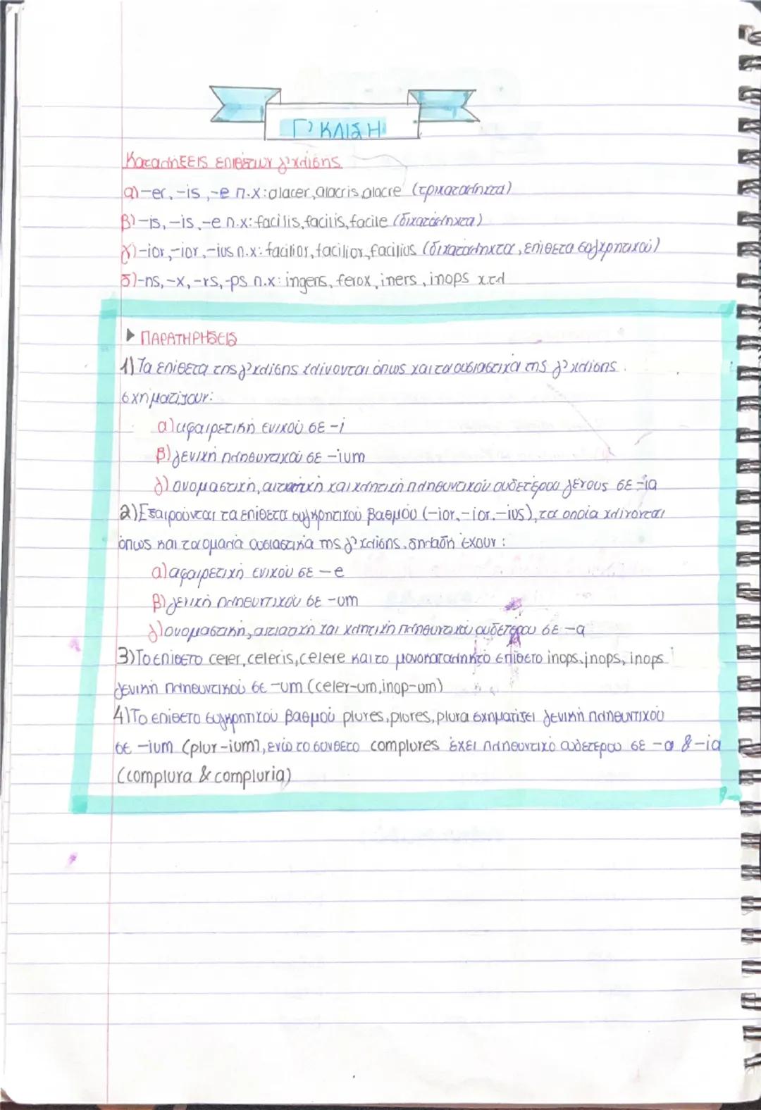 0
ΟΥΣΙΑΣΤΙΚΑ
Α' ΚΛΙΣΗ
poeta = ποητής
ενικός πληθυντικός
όνομ. poeta
poetae
γεν. poetae
poetarum
dop. poetae
poetis
aiτ. poetam
poetas
κλιν. 