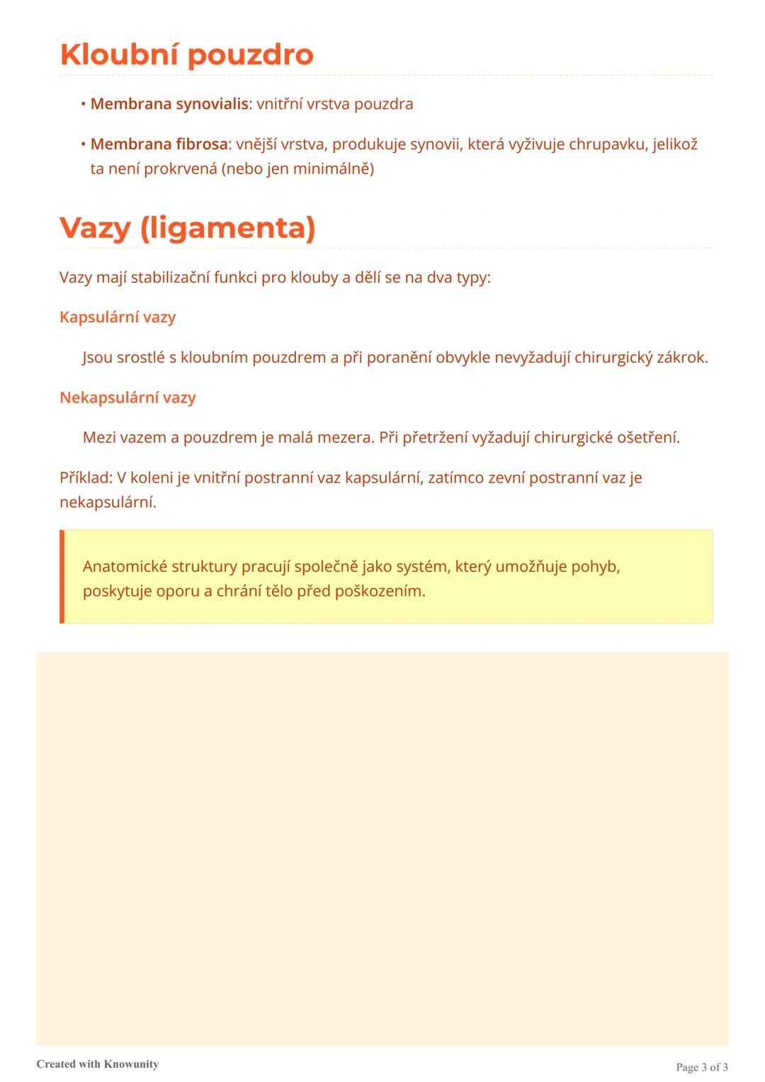 # Základy anatomie

Základní anatomické znalosti pro studium fyzioterapie, zaměřené na strukturu a funkci
šlach, kostí, chrupavek a svalů.

