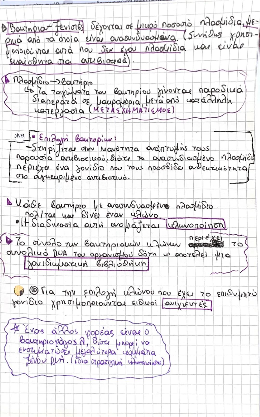 # Τεχνολογία ανασυνδυασμένου

DUA

• Η απομόνωση και χρήση πολυάριθμων ενζύμων έδωσαν στ
πους ερευνητές την δυνατότητα και αναπαραγωγής τε τ