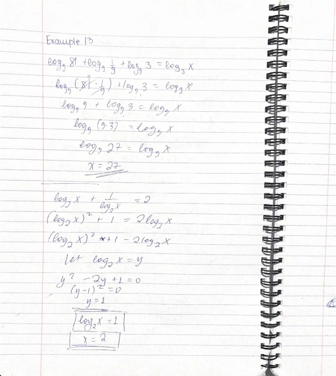 # $ln(x^2 - y^2) = ln[(x-y)(x+y)]$
$= ln|x-y| + ln|x+y|$

2) $log_2 \frac{3x^5}{y^3} = log_2 3x^5 - log_2 y^3$
$= log_2 3 + 5log_2 x - 3log_