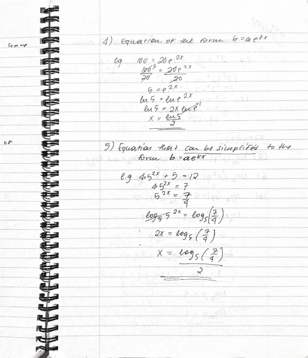 # $ln(x^2 - y^2) = ln[(x-y)(x+y)]$
$= ln|x-y| + ln|x+y|$

2) $log_2 \frac{3x^5}{y^3} = log_2 3x^5 - log_2 y^3$
$= log_2 3 + 5log_2 x - 3log_