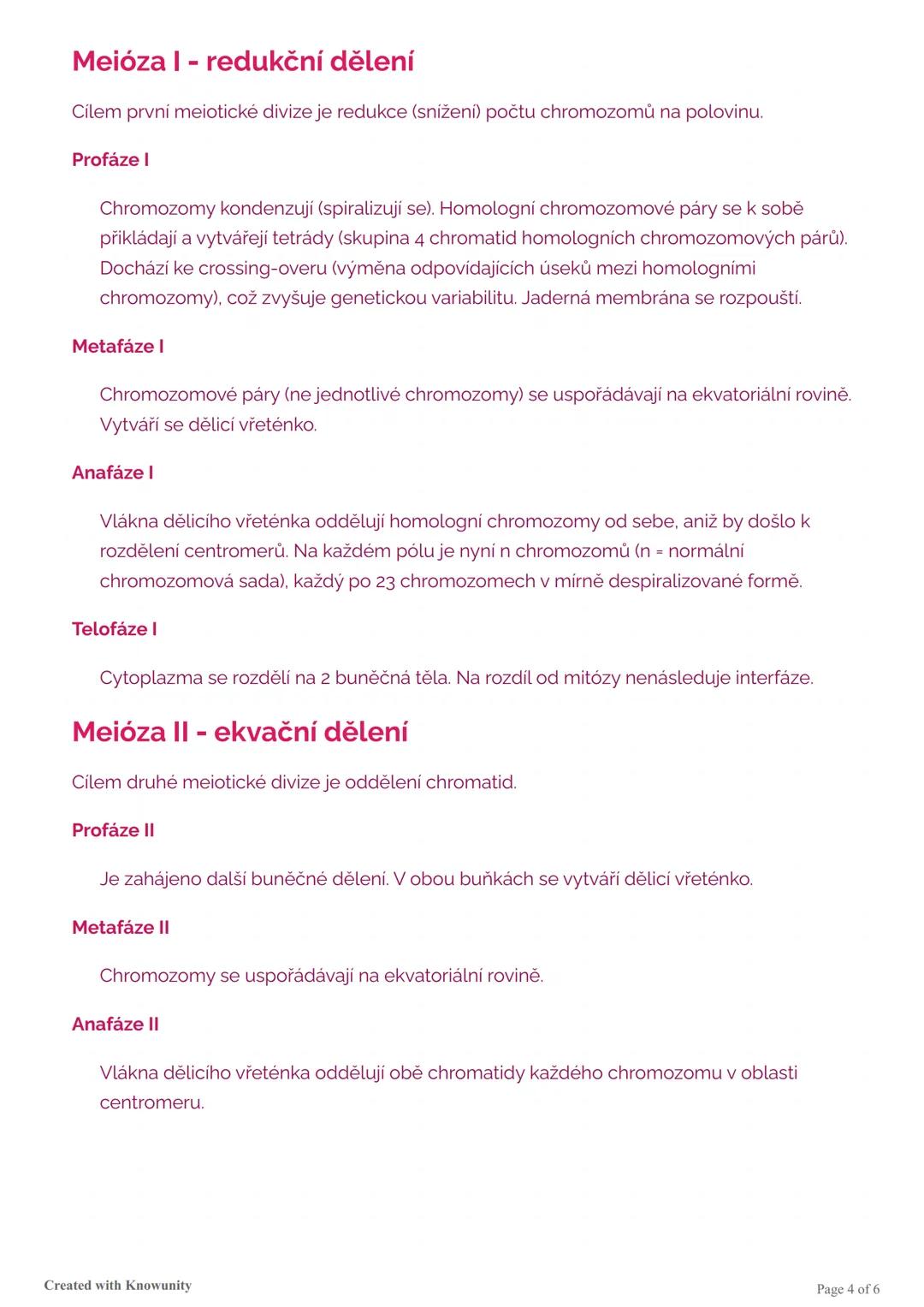 Buněčné dělení: Mitóza, meióza a
chromozomy
Komplexní přehled buněčného dělení včetně struktury chromozomů, mitózy, meiózy a
buněčného cyklu