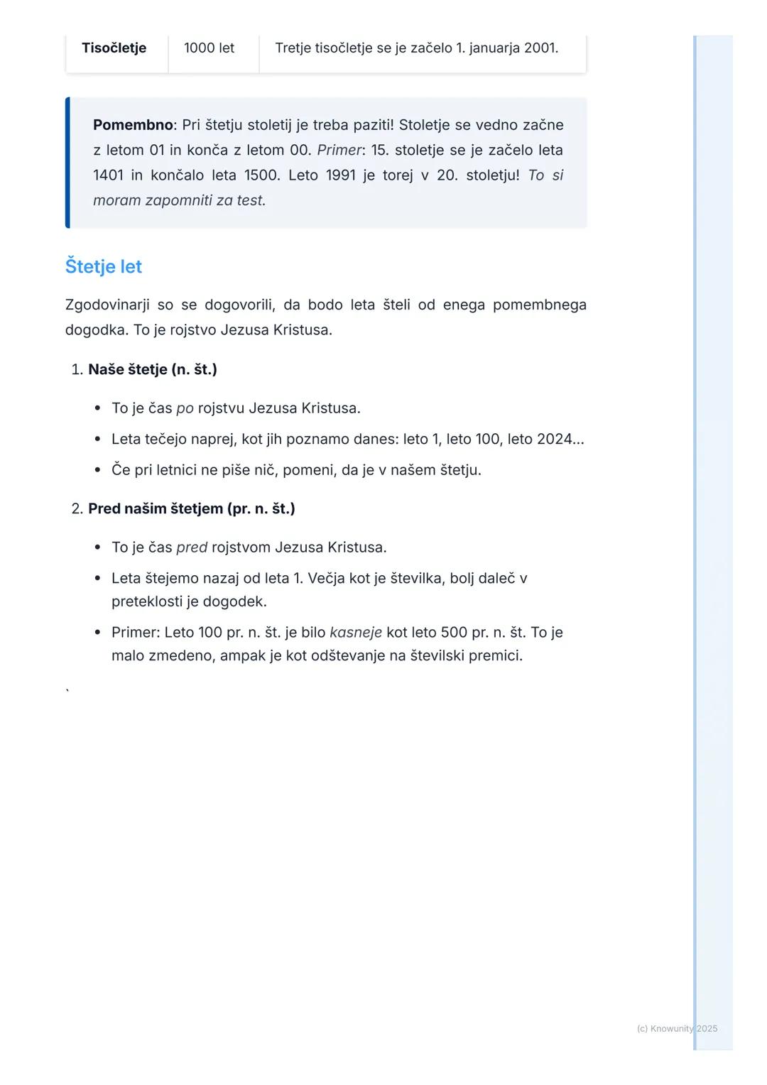 # Čas in zgodovina

## Razumevanje časa v zgodovini

Zgodovina se ukvarja z dogodki, ki so se zgodili v preteklosti. Da bi
razumeli, kaj se 