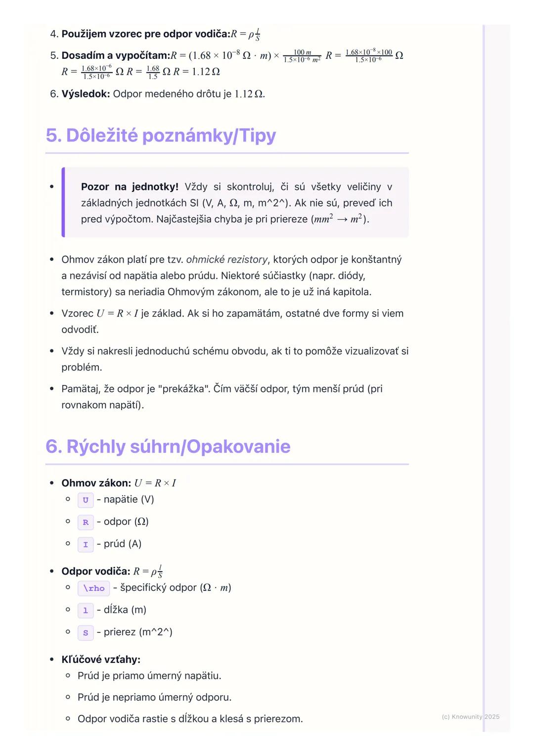 # Ohmov zákon a elektrický
odpor

1. Prehľad a úvod

Dnes sa pozrieme na Ohmov zákon a elektrický odpor, čo sú úplne základné
veci pre pocho