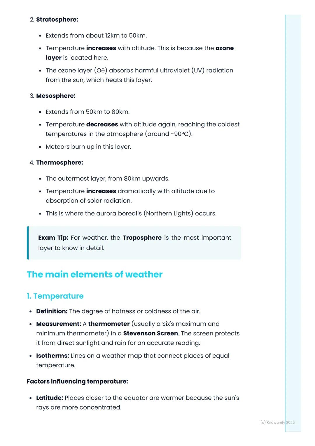 # The Atmosphere and
# Weather Elements

## An introduction to the atmosphere

The atmosphere is the layer of gases surrounding the Earth, h