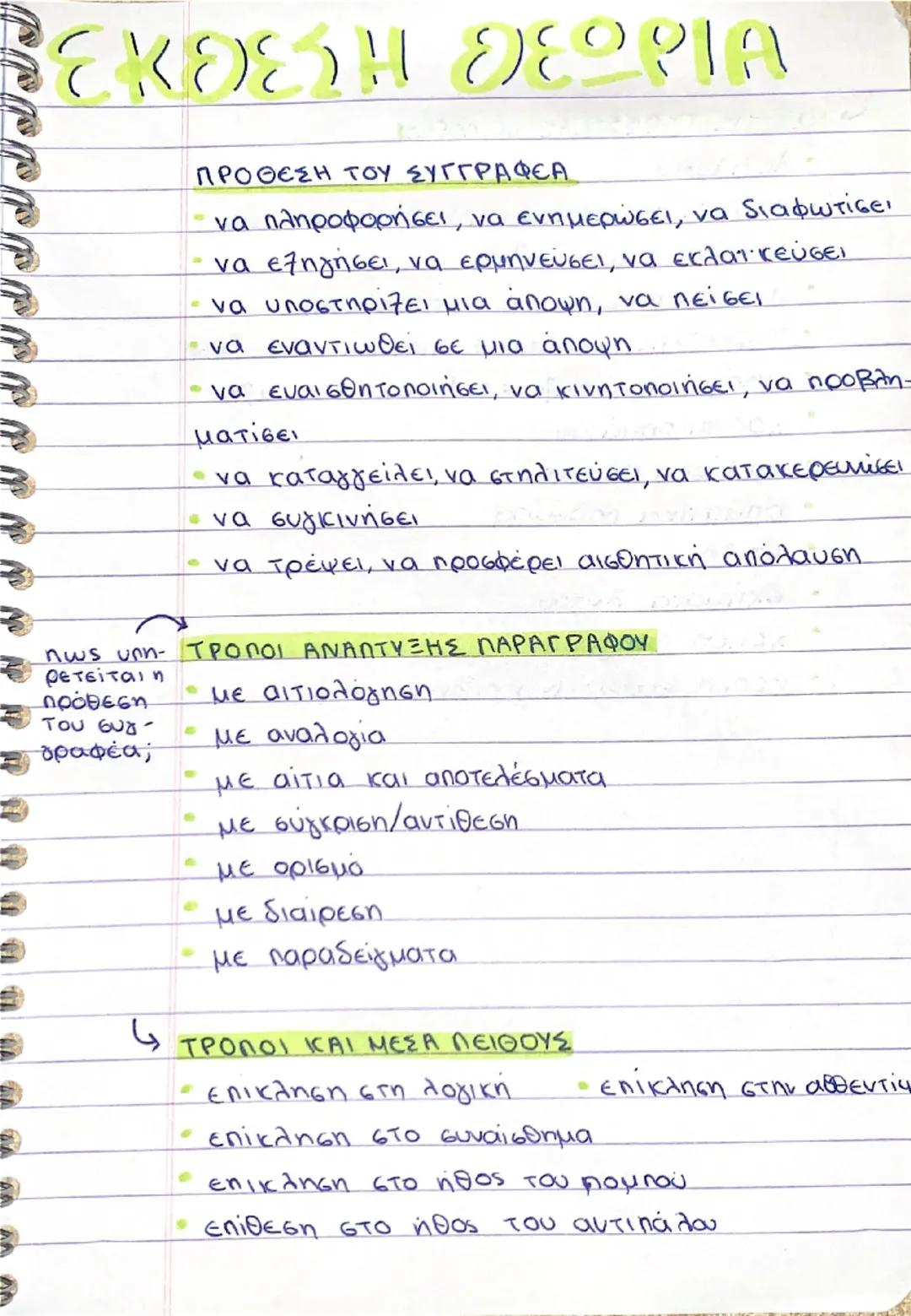 Έκθεση θεωρία, έκθεση θεωρία και πως υπηρετείται 