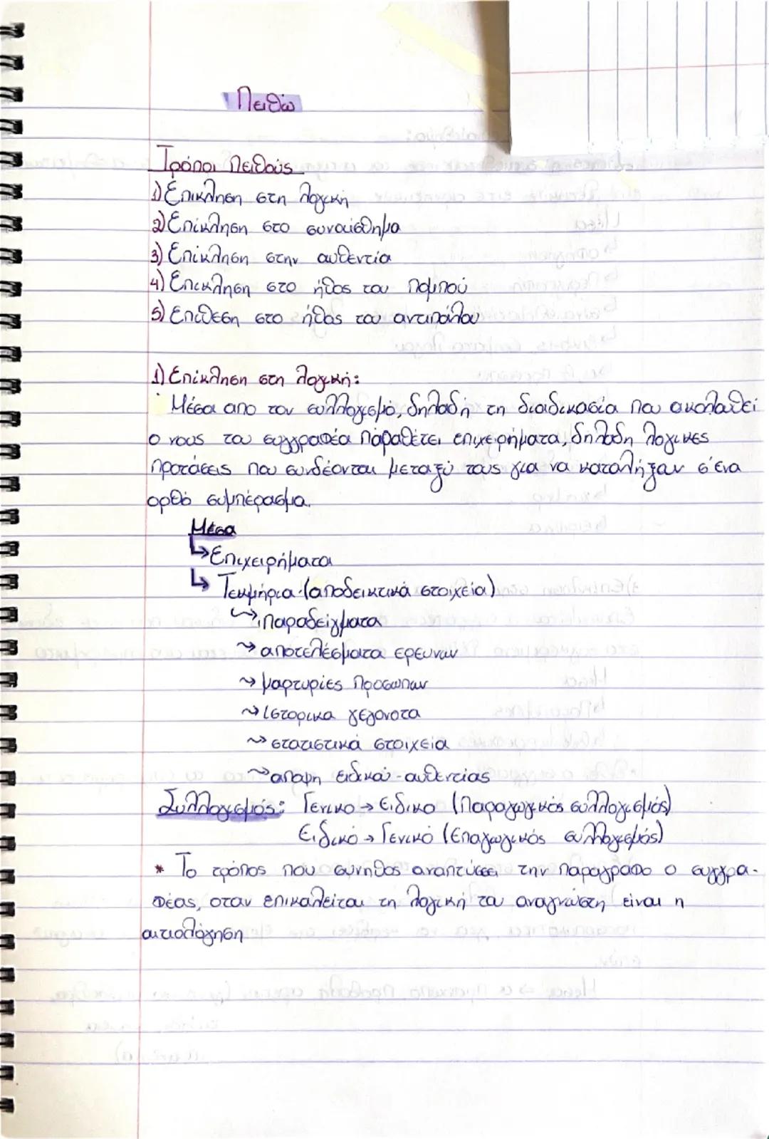 ## Πειθώ

### Τρόποι Πειθούς
1) Επίκληση στη λογική
2) Επίκληση στο συναίσθημα
3) Επίκληση στην αυθεντία
4) Επικληση στο ήθος του πομπού
5) 