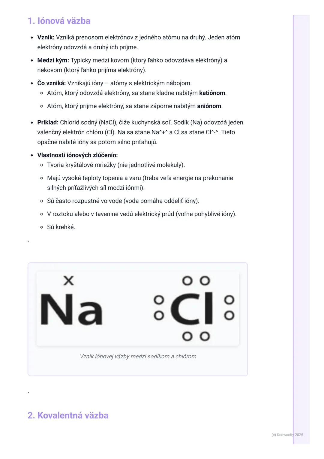 # Chemická väzba a molekuly

Prehľad / Úvod

Dnes si zopakujeme a prehĺbime vedomosti o chemických väzbách a
molekulách. Je to fakt dôležitá