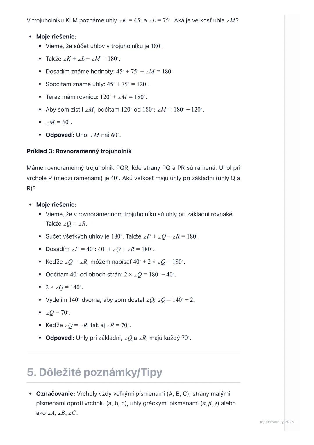 # Trojuholník - základné pojmy

1. Prehľad trojuholníkov

Trojuholník je jeden z najzákladnejších tvarov v geometrii. Stretávame sa s ním
vš
