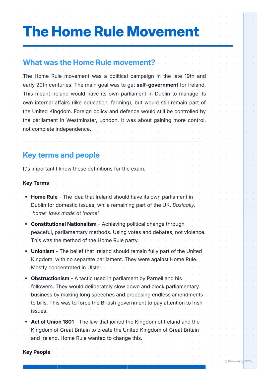 # The Home Rule Movement

What was the Home Rule movement?

The Home Rule movement was a political campaign in the late 19th and
early 20th 
