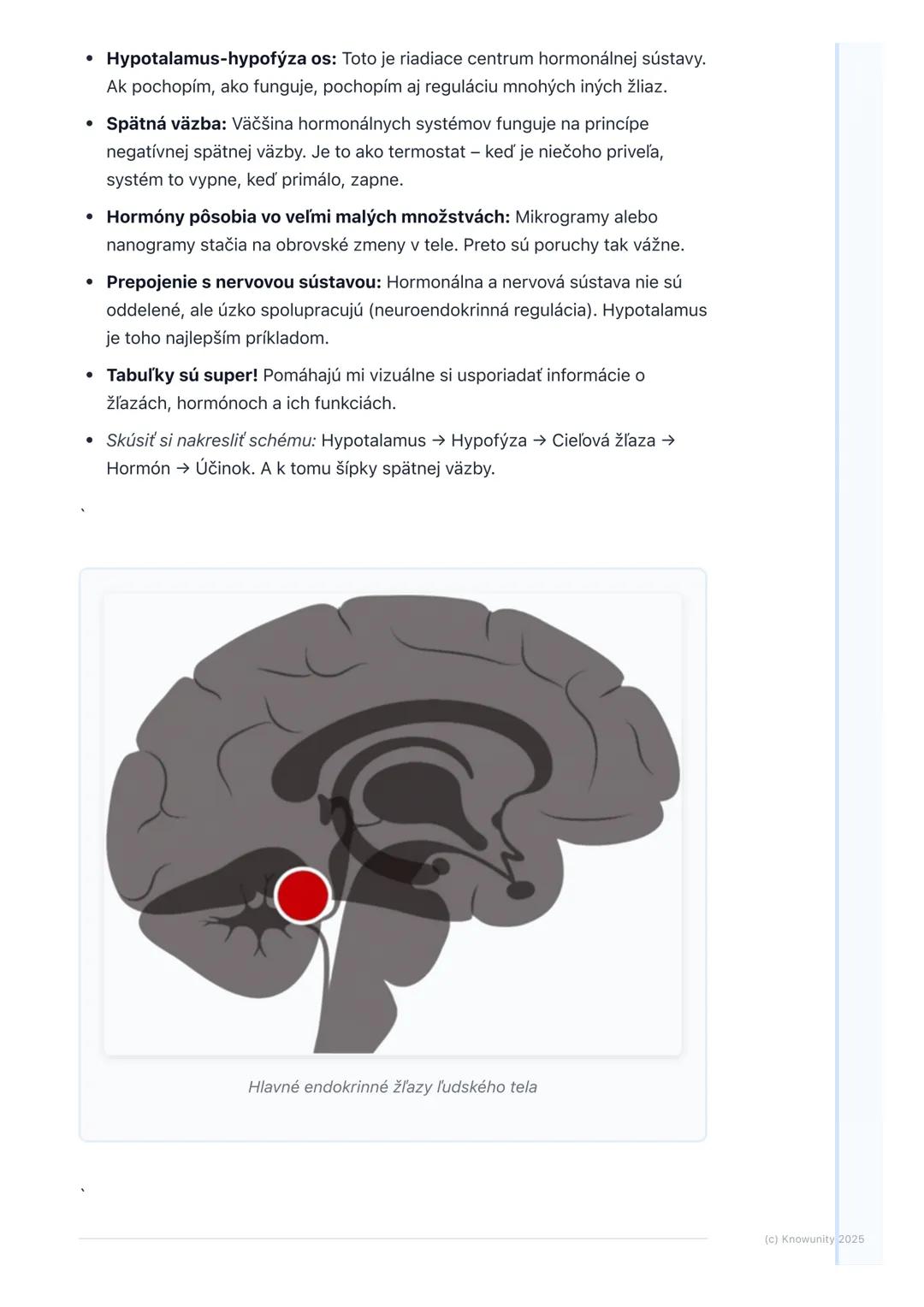 # Hormonálna sústava

1. Prehľad hormonálnej sústavy

Hormonálna sústava, alebo endokrinná sústava, je jeden z dvoch hlavných
regulačných sy