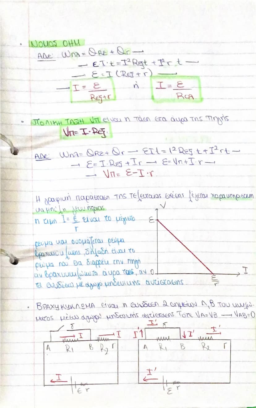 # Τάση η Διαφορά Δυναμικού

$V = E \div \text{ενέργεια}$  $(1/s)$
$q \div \text{φορτίο}$
$\frac{+}{I \div V}$

# Νόμος του Ohm (Ω): Η ένταση