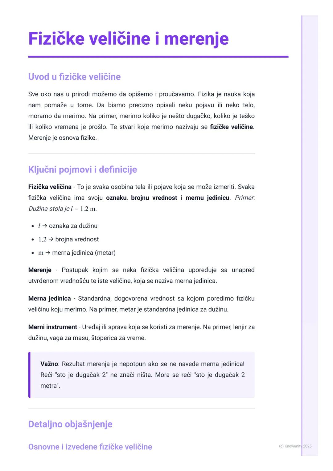 # Fizičke veličine i merenje

Uvod u fizičke veličine

Sve oko nas u prirodi možemo da opišemo i proučavamo. Fizika je nauka koja
nam pomaže