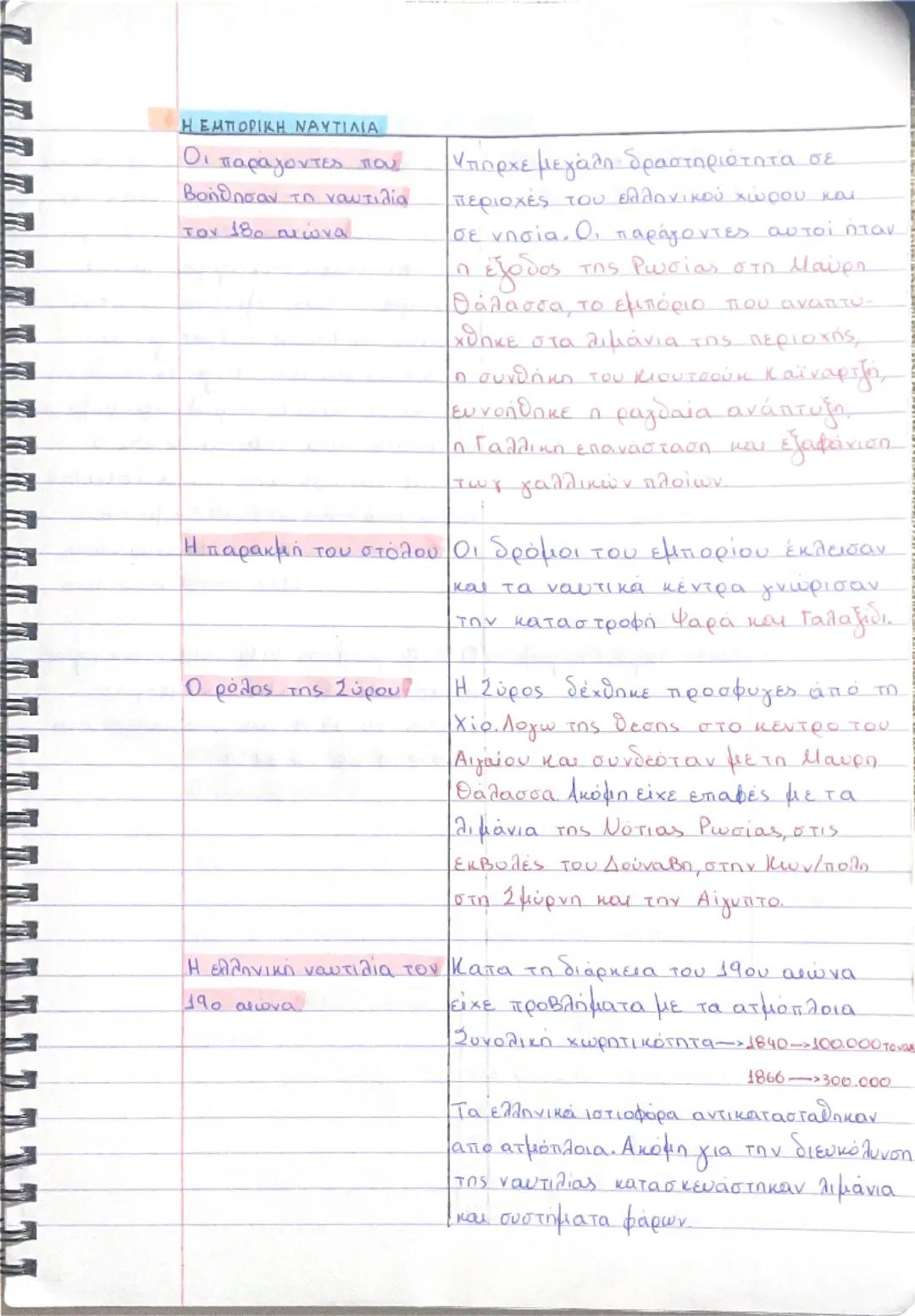 Η ΕΛΛΗΝΙΚΗ ΟΙΚΟΝΟΜΙΑ ΚΑΤΑ ΤΟ 19Ο ΑΙΩΝΑ
Α.ΤΟ ΕΜΠΟΡΙΟ εξωτερικό εμπόριο
To εξωτερικό εμπόριο αναπτυσσόταν στους
ίδιους ρυθμούς με τη βελτίωση 