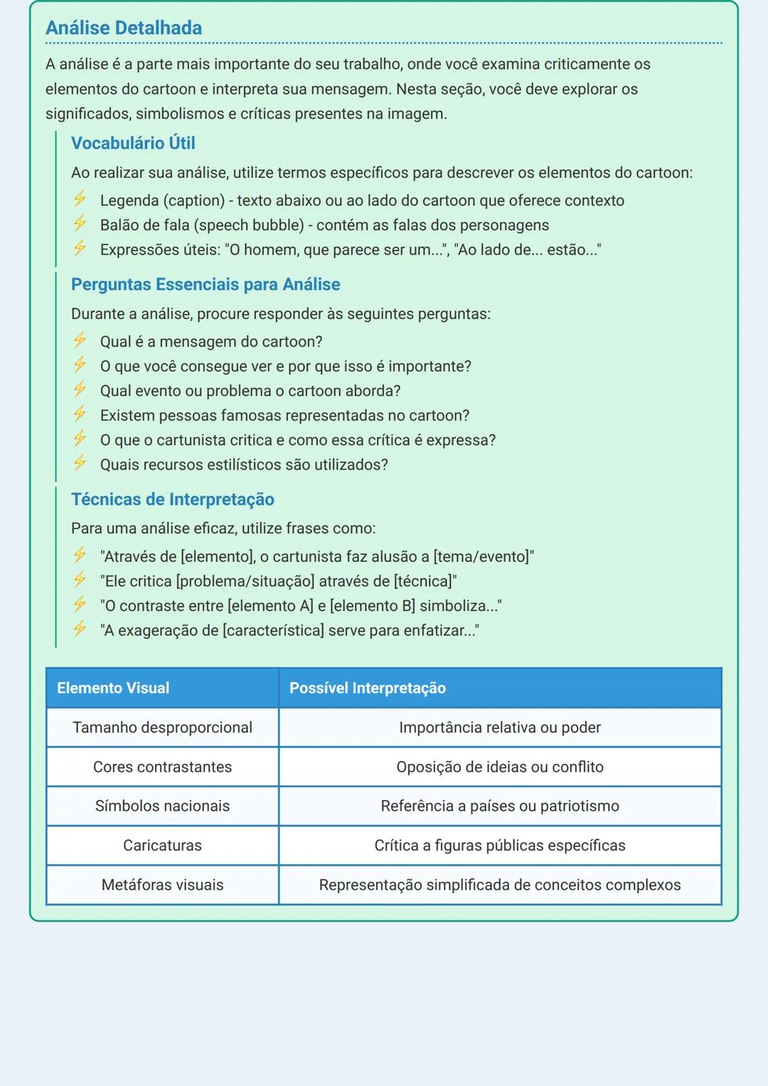 # Análise de Cartoons

Introdução à Análise de Cartoons

Os cartoons são representações visuais poderosas que comunicam mensagens sociais, p