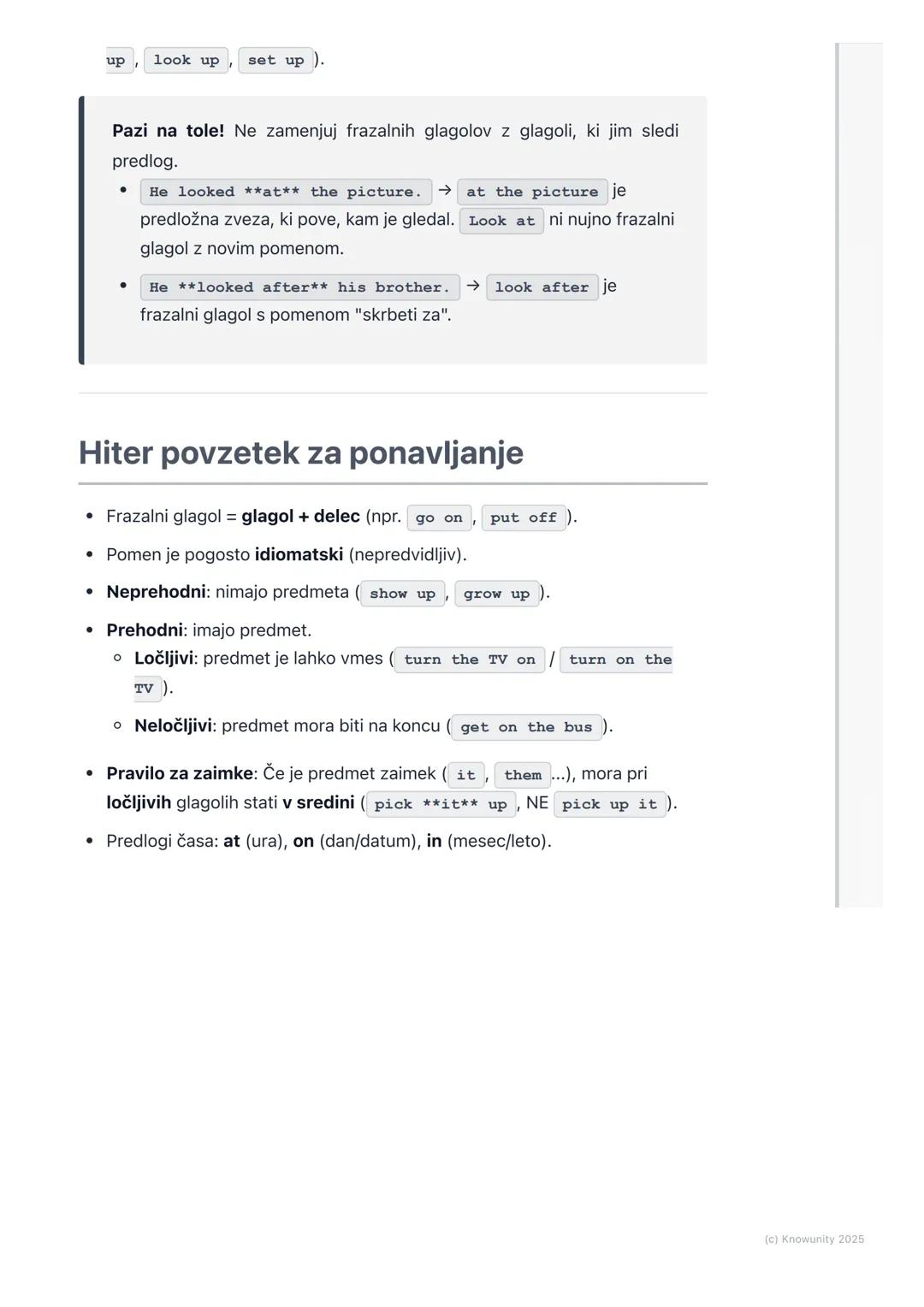 # Frazalni glagoli in predlogi

Uvod v frazalne glagole in predloge

Frazalni glagoli so res pomembni, če hočemo zveneti bolj naravno v angl
