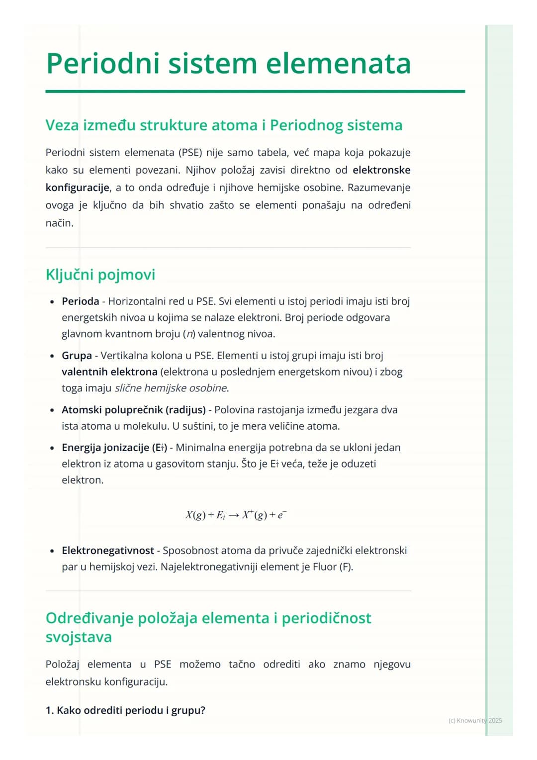 # Periodni sistem elemenata

Veza između strukture atoma i Periodnog sistema

Periodni sistem elemenata (PSE) nije samo tabela, već mapa koj