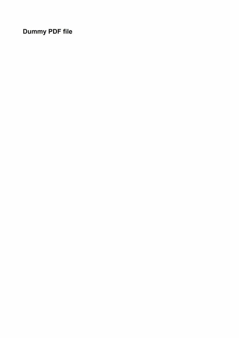 Dummy PDF file