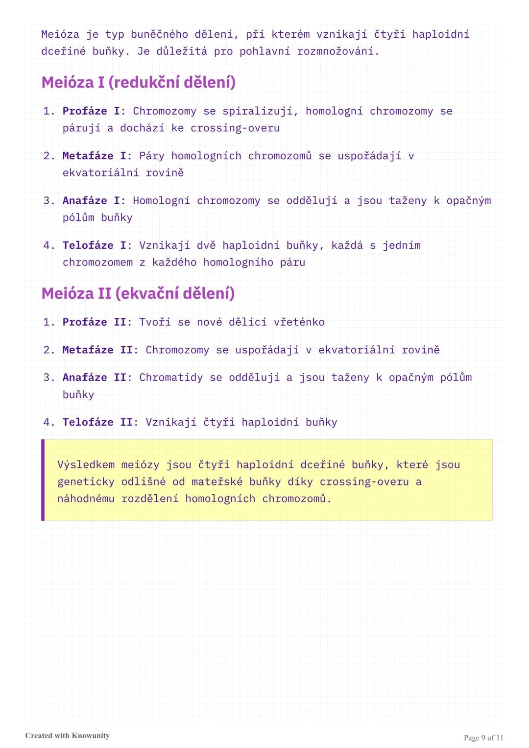 Genetika - studijní přehled pro
maturitu
Komplexní přehled genetiky zahrnující DNA, replikaci, transkripci,
translaci, genovou regulaci, mut
