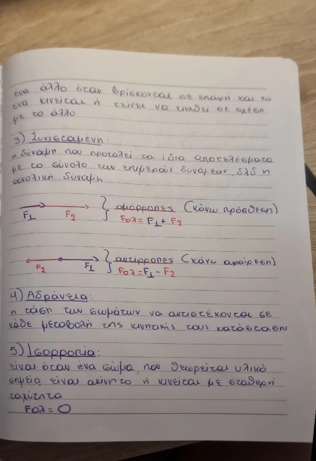 Φυσική
Κεφ. 3 - Δυνάμεις
Οι δυνάμεις προκαλούν μεταβολή:
α) στην ταχύτητα των σωμάτων
β) και στο σχήμα (παραμόρφωση)
Δυνάμεις επαφής – Δυνάμ