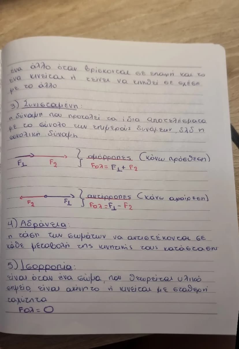 Φυσική
Κεφ. 3 - Δυνάμεις
Οι δυνάμεις προκαλούν μεταβολή:
α) στην ταχύτητα των σωμάτων
β) και στο σχήμα (παραμόρφωση)
Δυνάμεις επαφής – Δυνάμ