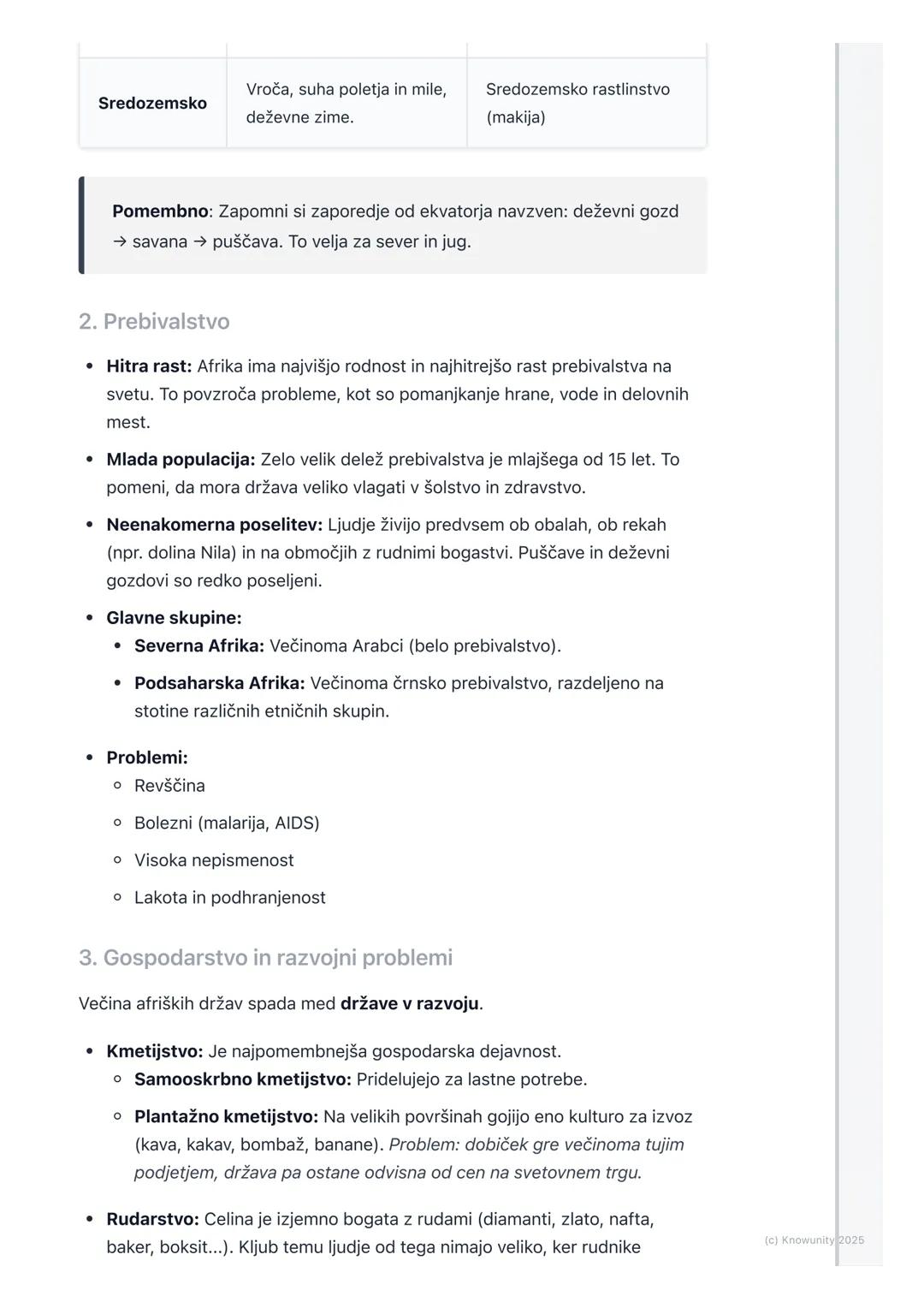 # Afrika

Splošni pregled Afrike

Afrika je druga največja celina na svetu, takoj za Azijo. Leži zelo simetrično
glede na ekvator, zato ima 