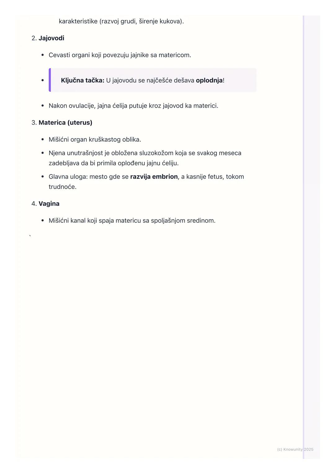 # Sistem za razmnožavanje

## Uvod u sistem za razmnožavanje

Razmnožavanje je osnovna odlika svih živih bića. To je proces stvaranja novih
