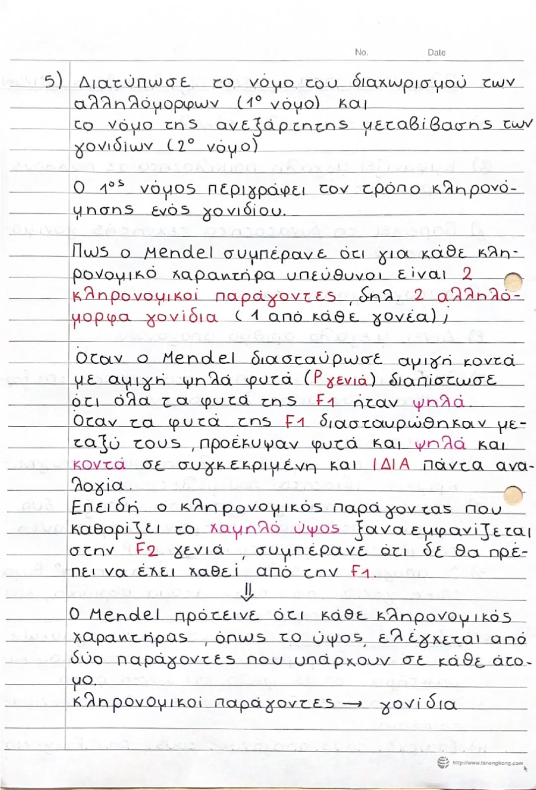 --- OCR Start ---
No.
Date
Πλεονεκτήματα μοσχομπίζελου (Pisum sativum)
α) Αναπτύσσεται πολύ εύκολα
β) Εμφανίζει μεγάλη ποικιλότητα σε πολλού