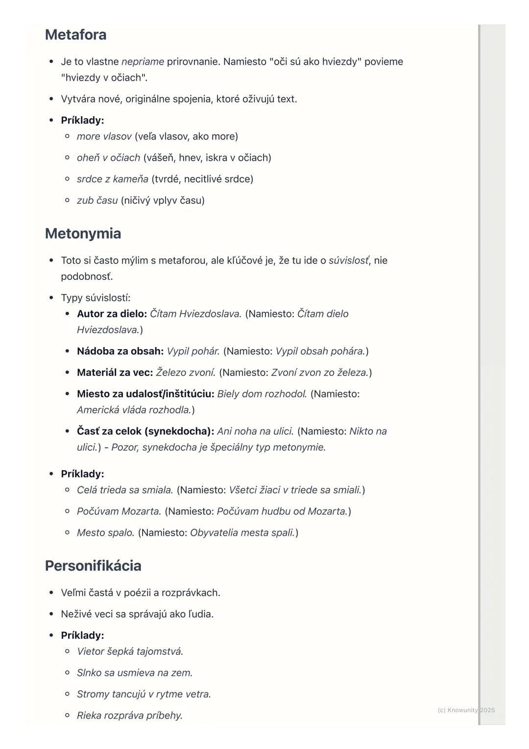 # Umelecké prostriedky

## 1. Prehľad a úvod

Umelecké prostriedky sú ako štetce a farby pre maliara, ale pre spisovateľa. Sú
to nástroje, k