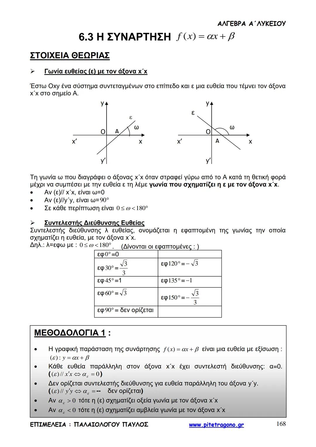 Παύλος Παλαιολόγου
Άλγεβρα Α΄ Λυκείου
Γενικής Παιδείας
3+3=6
2+2=4
6-4=2
www.pitetragono.gr ΑΛΓΕΒΡΑ Α΄ ΛΥΚΕΙΟΥ
Αγαπητοί μαθητές.
αυτό το βιβ