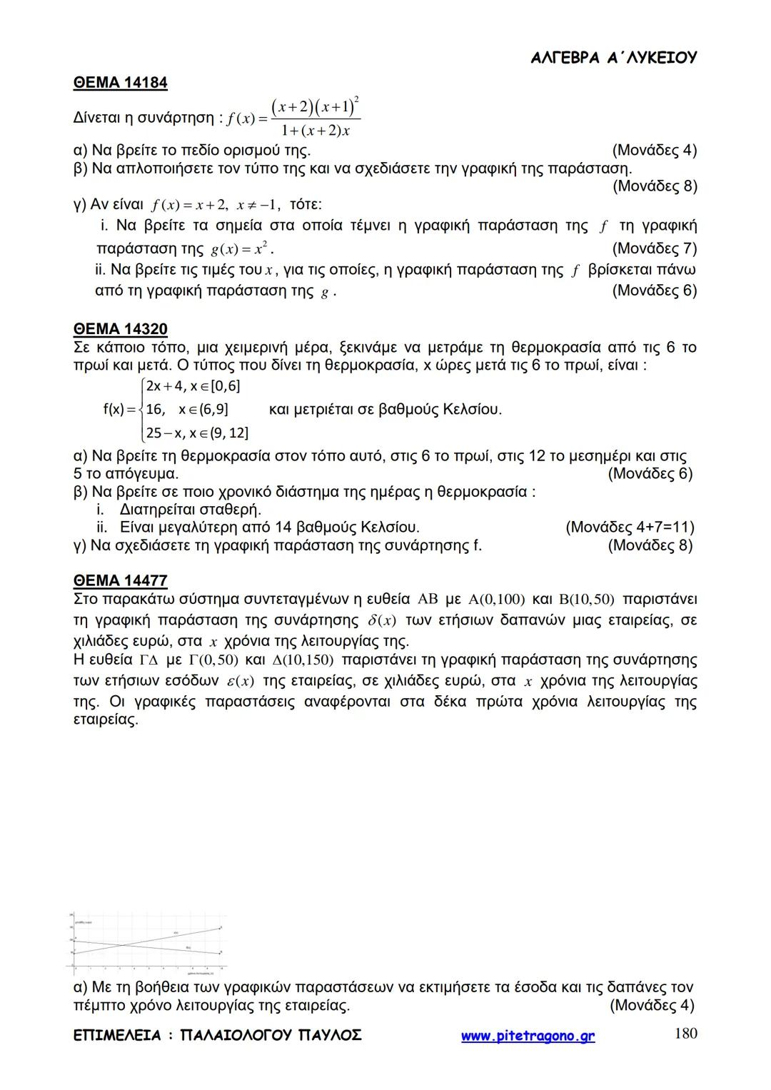 Παύλος Παλαιολόγου
Άλγεβρα Α΄ Λυκείου
Γενικής Παιδείας
3+3=6
2+2=4
6-4=2
www.pitetragono.gr ΑΛΓΕΒΡΑ Α΄ ΛΥΚΕΙΟΥ
Αγαπητοί μαθητές.
αυτό το βιβ
