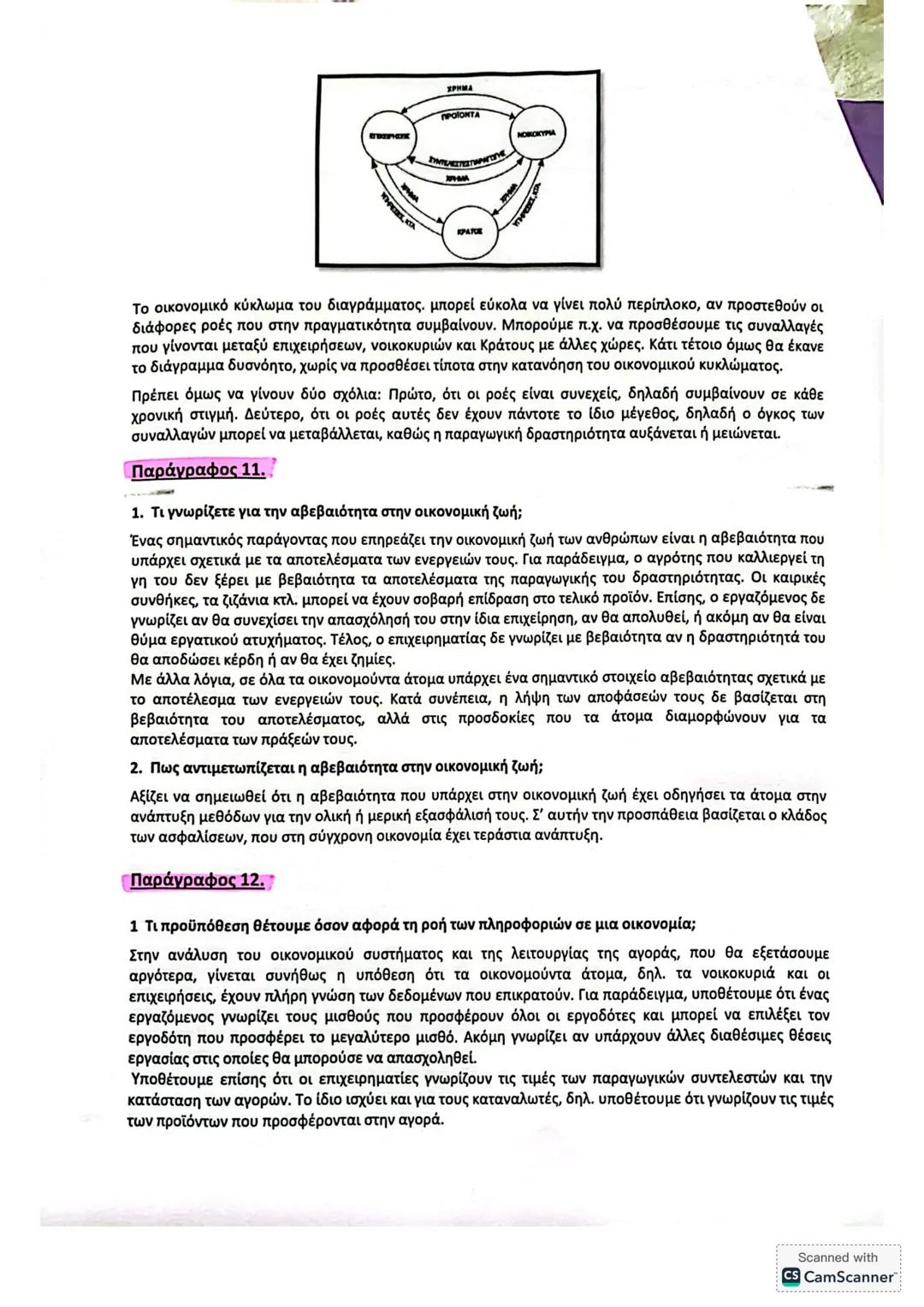 ΚΕΦ. 1 (50 ερωτήσεις)
Α. ΕΡΩΤΗΣΕΙΣ ΘΕΩΡΙΑΣ
Παράγραφος 1.
1. Ποιο είναι το αντικείμενο της Πολιτικής Οικονομίας (ή της Οικονομικής Επιστήμης)