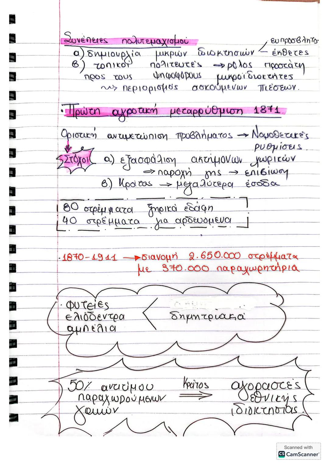 Α) Η ελληνική οικονομία
μετά την επανάσταση.
Ο πληθυσμός
Ελλάδα
ΣΥΝΟΡΑ
1828
1914
15-43 κατοίκους / τ.χλμ.
αύξηση δημογραφικών
περίοδος
astáθ