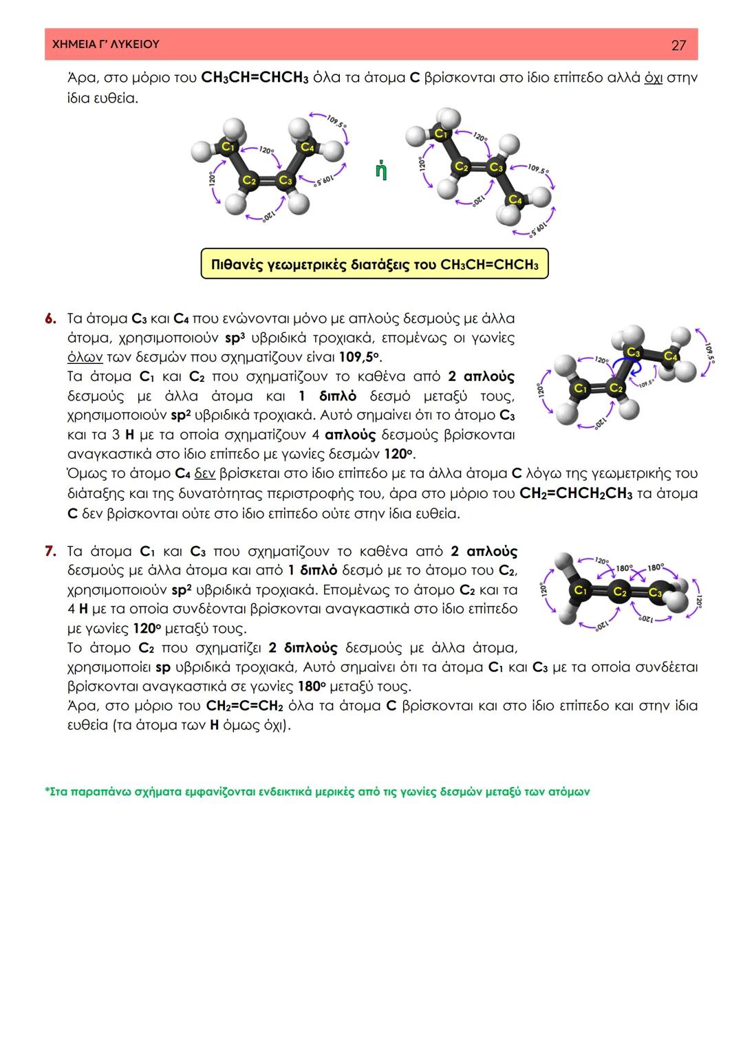 # ΧΗΜΕΙΑ ΓΥΜΝΑΣΙΟΥ
• 7<sup>ο</sup> Κεφάλαιο •
Θεωρία Δεσμού Σθένος
Σημειώσεις ΧΗΜΕΙΑ Γ' ΛΥΚΕΙΟΥ
1
7ο Κεφάλαιο - Τεύχος Β
7.1 Δομή οργανικώ