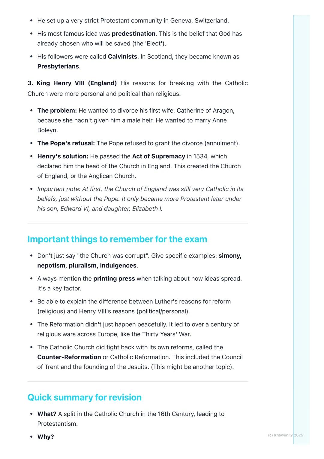 # The Reformation in Europe
An introduction to the Reformation
The Reformation was a major event in European history in the 16th century
(