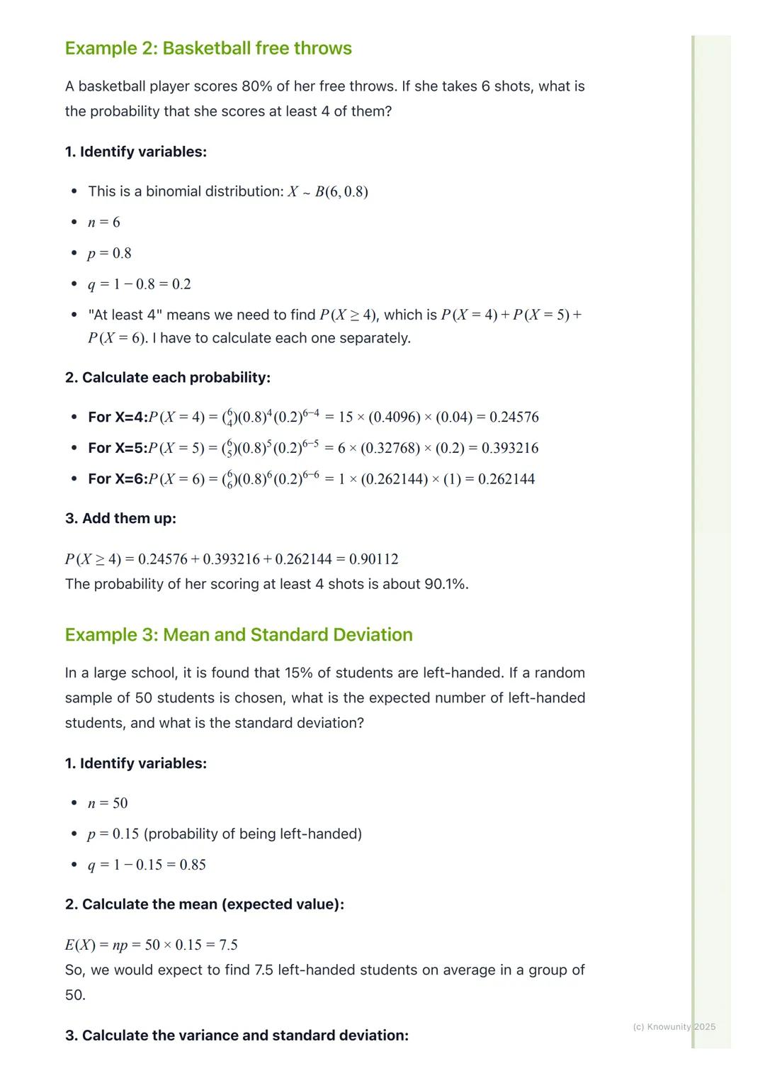 # Bernoulli Trials and Binomial
Distribution
Introduction to Bernoulli trials
This topic is about a specific type of probability experimen