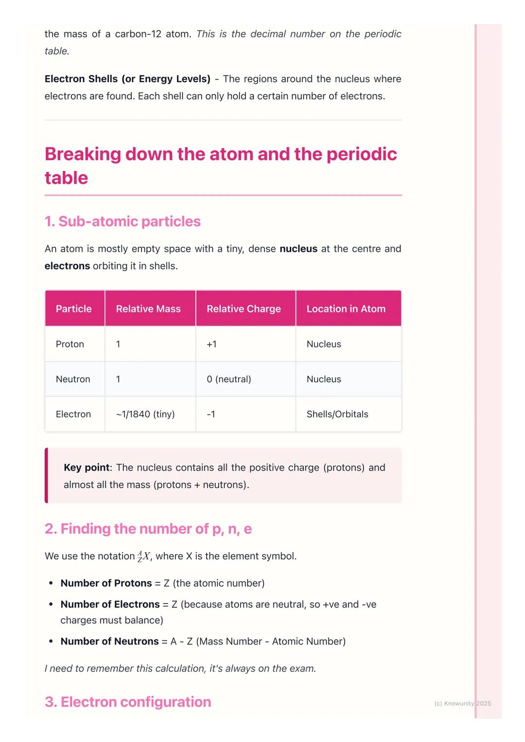 # Atomic Structure and the
# Periodic Table
## An introduction to the atom
Everything around us is made of tiny particles called atoms. Th