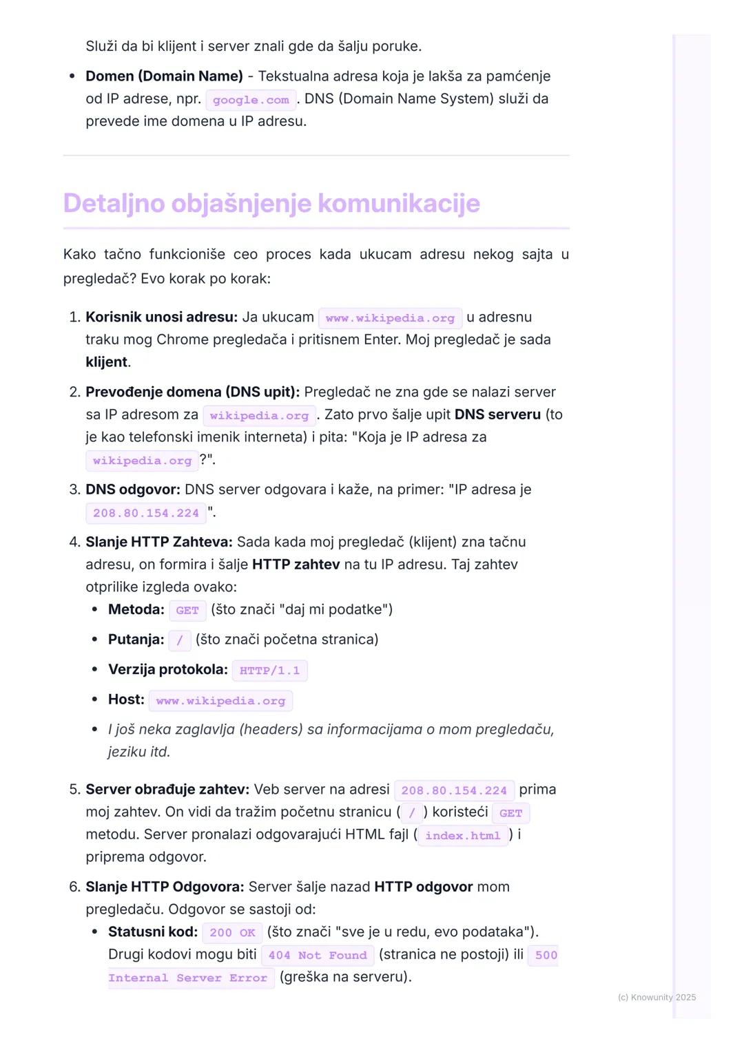 # Uvod u klijent-server
arhitekturu veba
Uvod u klijent-server model
Ovo je osnova celog interneta. Skoro sve što radimo onlajn, od gledan