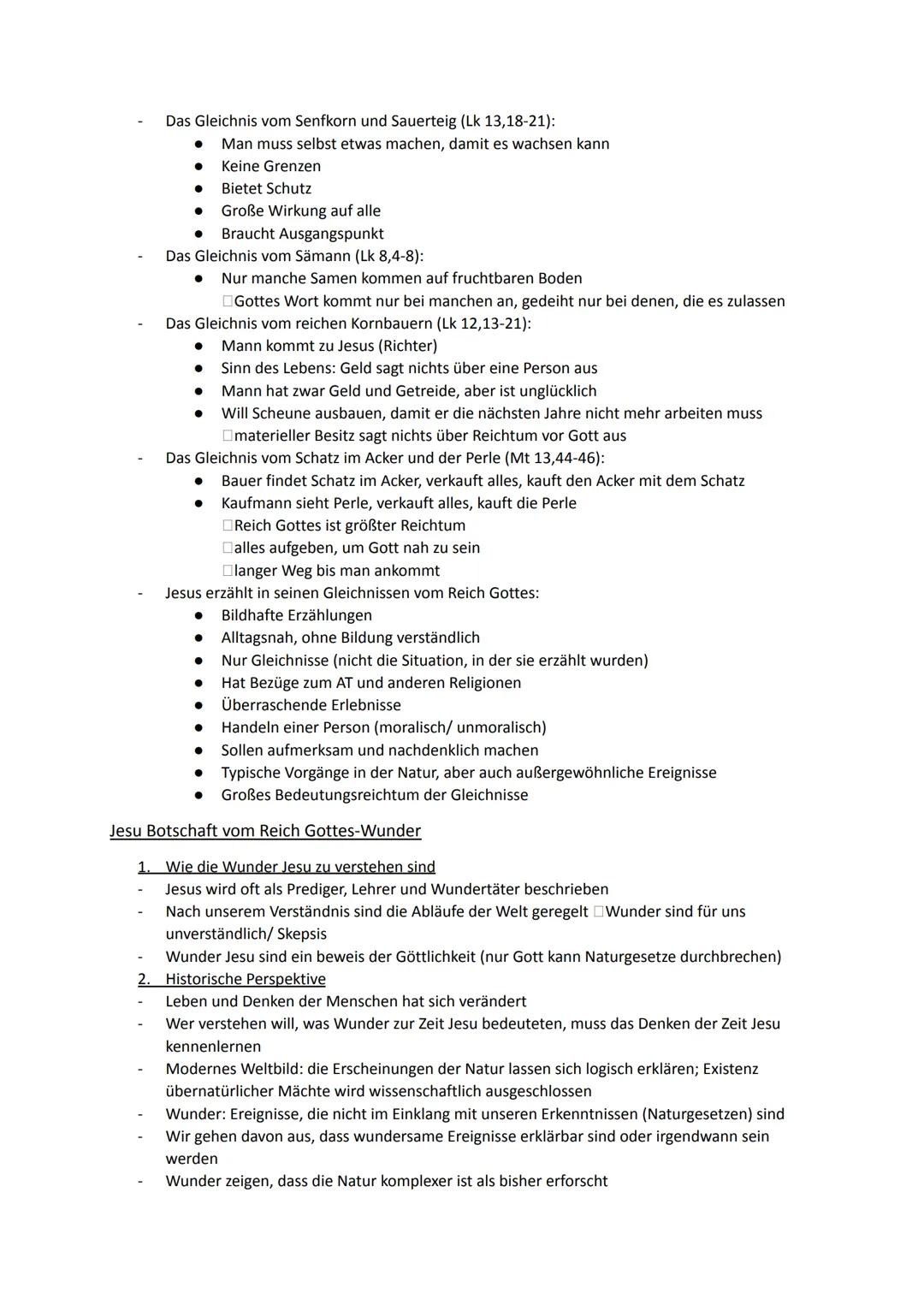 Religion Abiturstoff
Q1: Jesus Christus- das menschgewordene Wort Gottes: Die Reich-Gottes-Botschaft, Die
Auferstehung Jesu (Hoffnung über