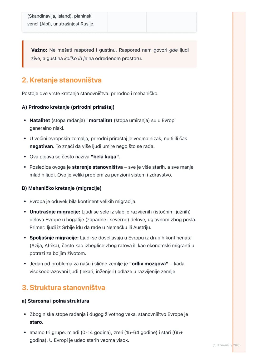 # Stanovništvo Evrope (broj,
raspored, gustina, kretanje,
struktura)
Stanovništvo Evrope - opšti pregled
Evropa je relativno mali kontine