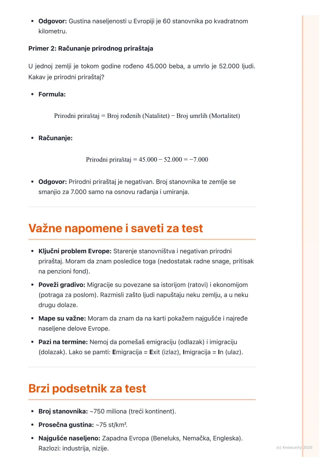 # Stanovništvo Evrope (broj,
raspored, gustina, kretanje,
struktura)
Stanovništvo Evrope - opšti pregled
Evropa je relativno mali kontine